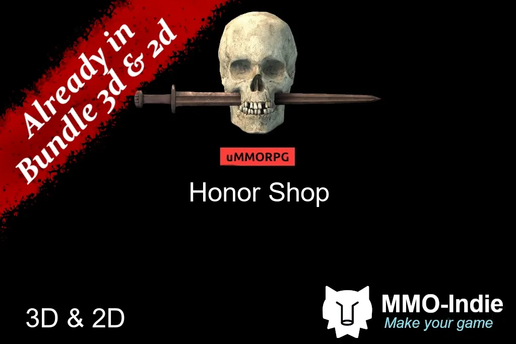 uMMORPG remastered Honor Shop