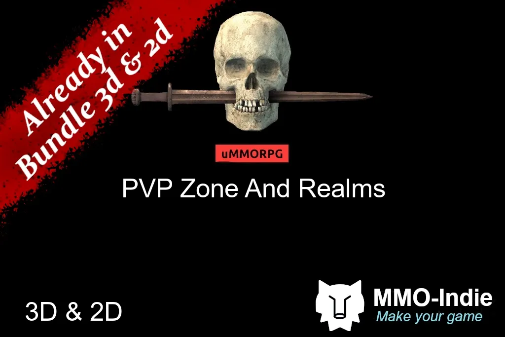 uMMORPG remastered PVP Zone And Realms