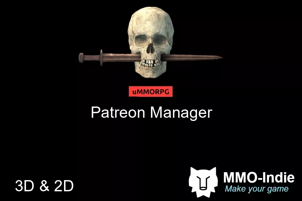 uMMORPG remastered Patreon Manager