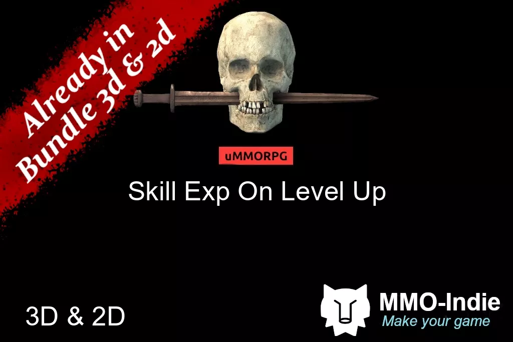 uMMORPG remastered Skill Exp On Level Up